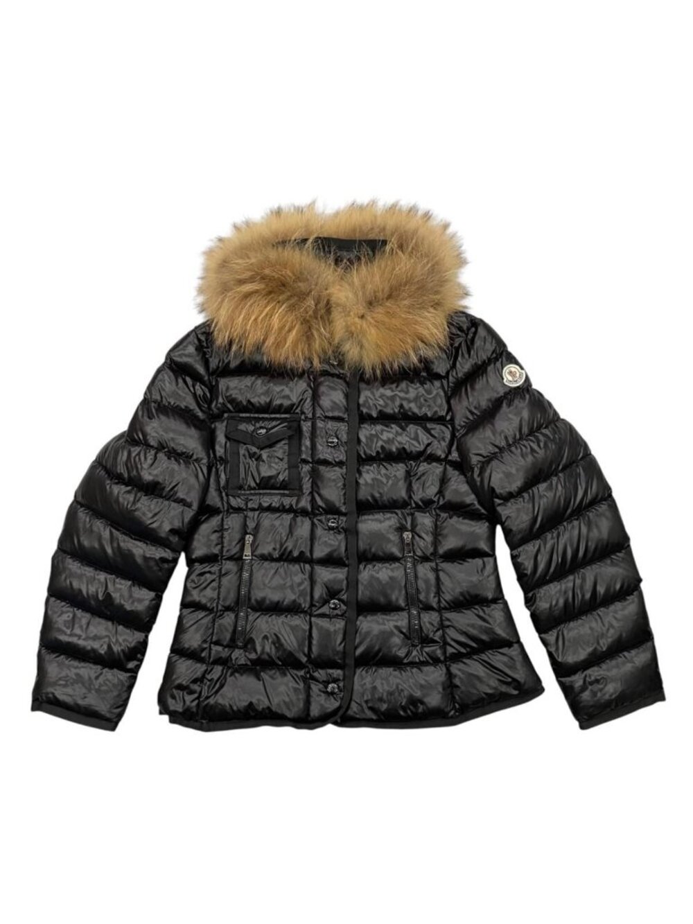 Moncler Mont Cles Down Jacket Barbel 4 Sizes Fur Black